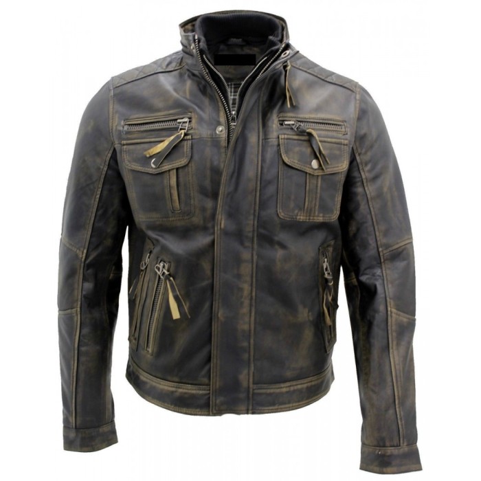 Fashion Men Leather Jacket